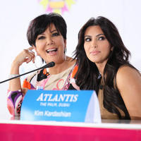 Kim Kardashian and Kris Jenner at the press conference for the launch of Millions Of Milkshakes | Picture 101702